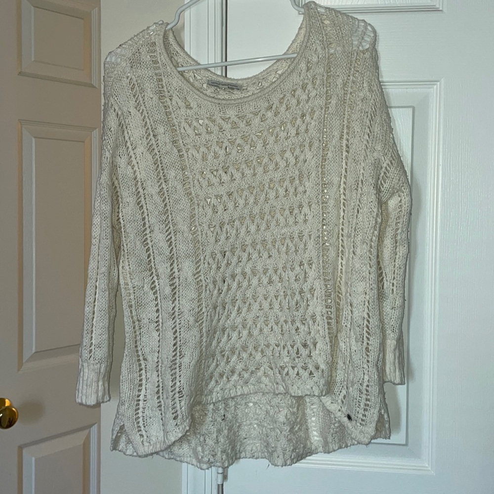 American eagle cropped sweater in front